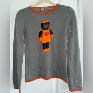 Vintage Petro Zillia Quirky Cashmere Robot Sweater Size Medium 🤖